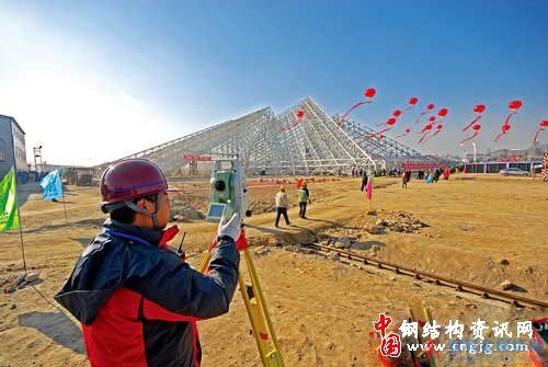 大同美术馆钢结构整体滑移工程启动